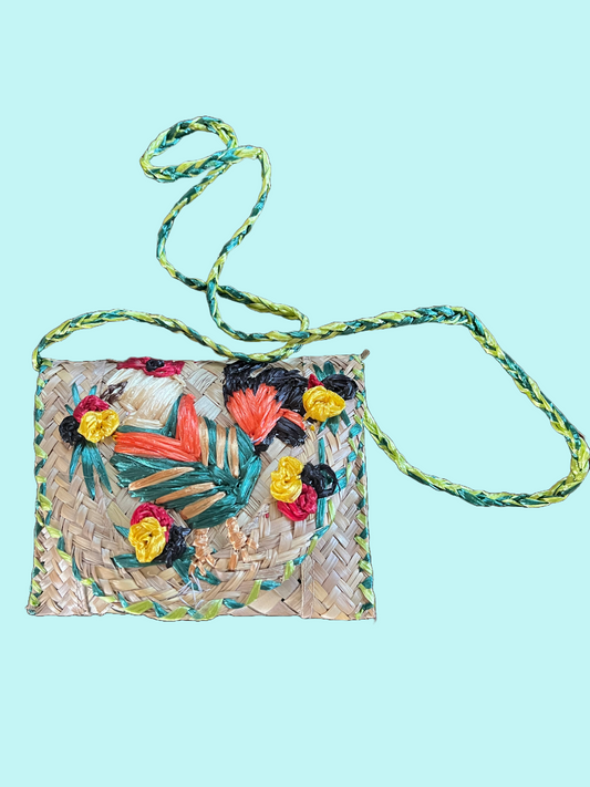 Grass Purse Rooster 2