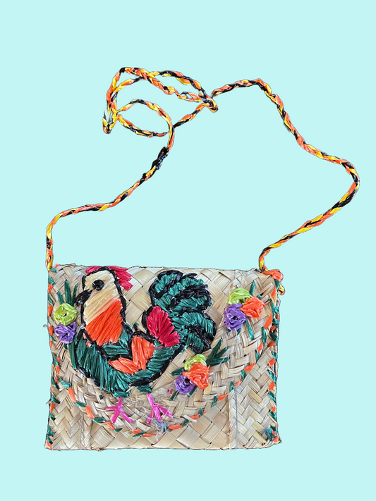 Grass Purse Rooster 3