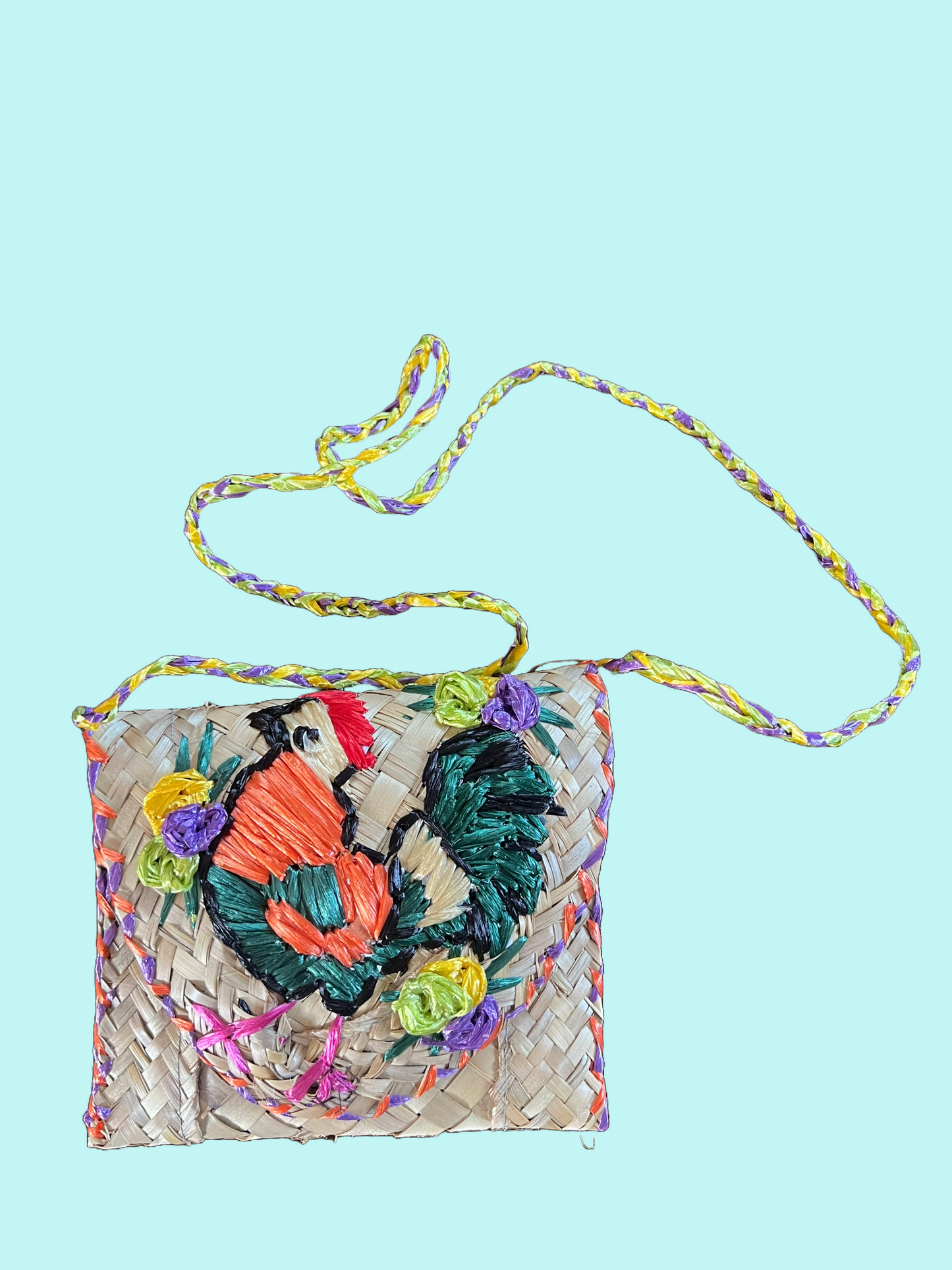 Grass Purse Rooster 4